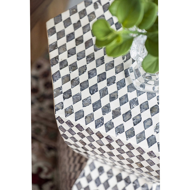 Hexagonal End Table, Accent Side Table