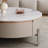 Coffee Table with Saddle Leather Surface