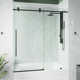 Elan E-Class 56-60" W x 66" H Sliding Frameless Tub Door with 3/8" Clear Glass