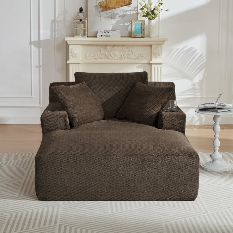Canapé à compression 49,2 po, Brown