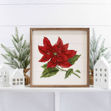 Dramatic White Poinsettia Needlepoint Stocking Kit Holly Berries