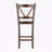 Marla 2-piece counter stool set with V-back in walnut, 39.02'' H X 15.89'' W X 19.02'' D