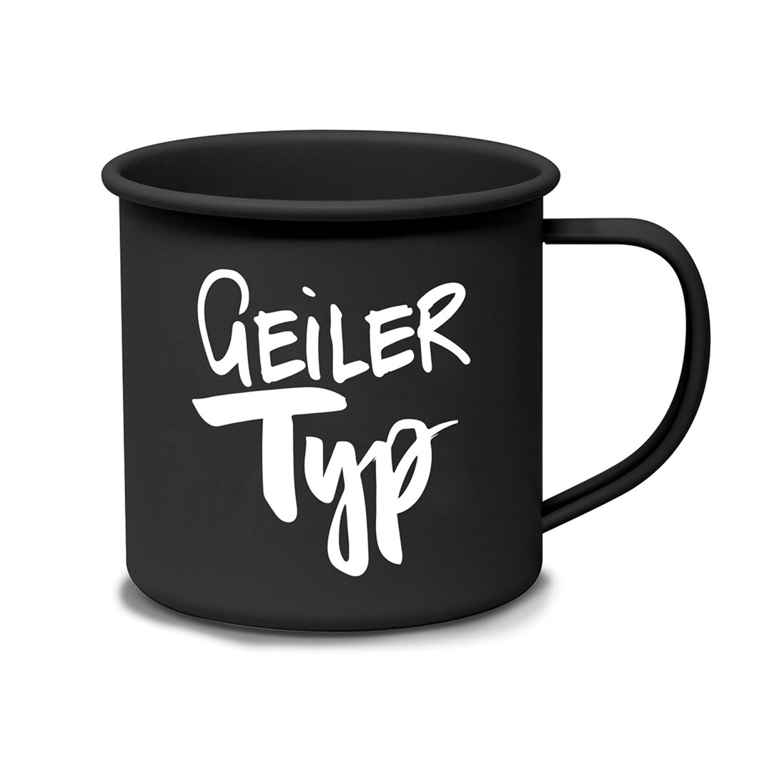 Geiler Typ Metal Mug D@H