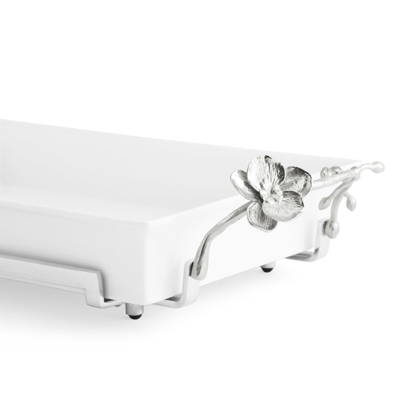 White Orchid Rectangle Casserole