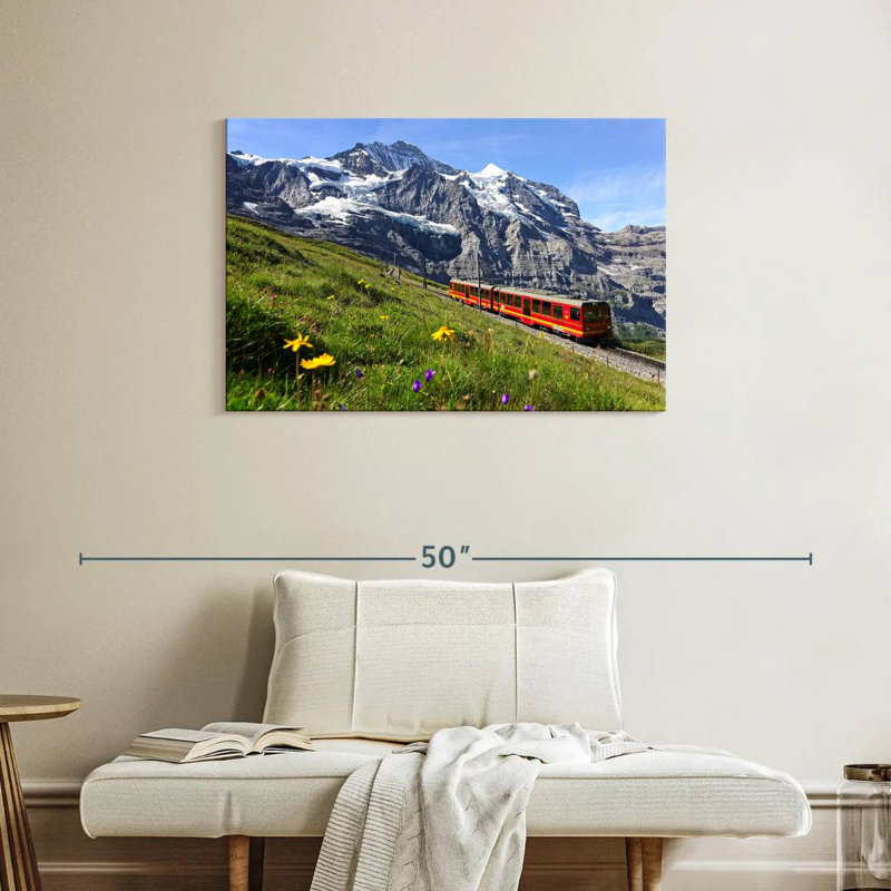 Chemin de fer Mehar Jungfrau, H 24 po x l 36 po