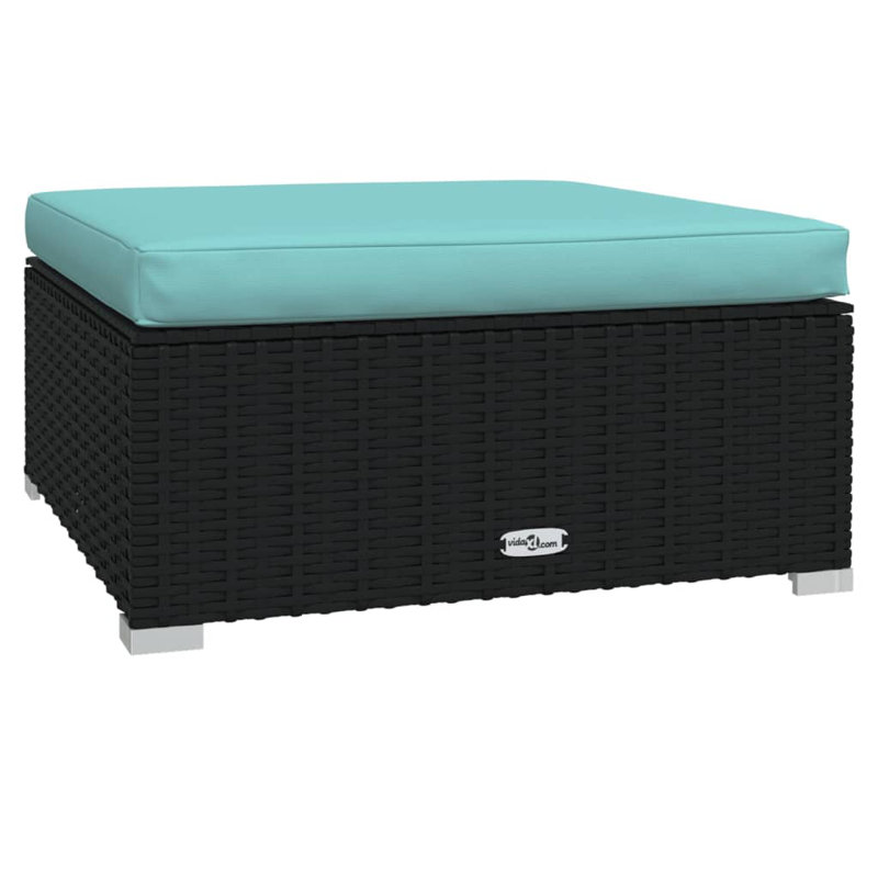 Brigido 27.6'' Wide Outdoor, Water blue, Black