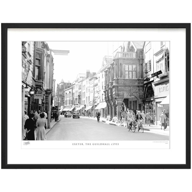Exeter, The Guildhall C1955 - Single Picture Frame Print, 40cm H x 50cm W x 2.3cm D