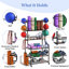 Iron Freestanding Multi-Use Sports Rack