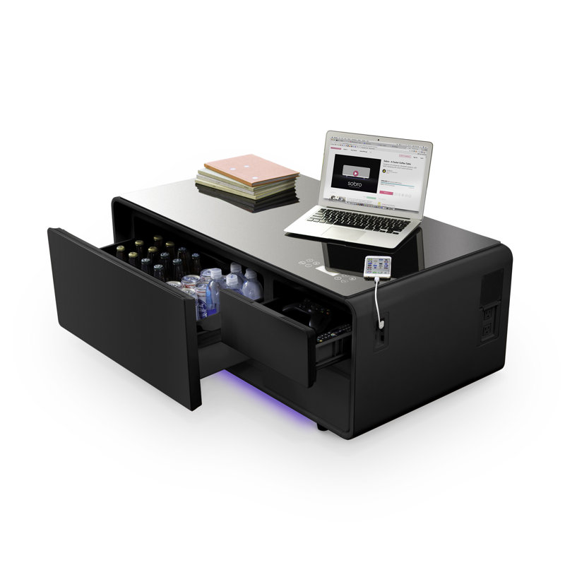 Table basse intelligente Sobro, Noir