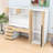 Wooden Freestanding Wardrobe and Desk Combo with Ample Storage for Small Spaces-355535845
