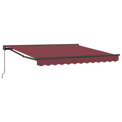 VidaXL 350cm W x 250cm D Fabric Cover Retractable Door / Window Awning