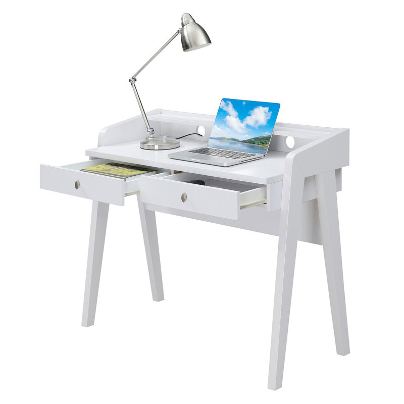 Piotrowski Computer Desk, White