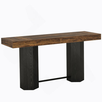 Table basse Woodgrain Design, table de pub, table de voeux