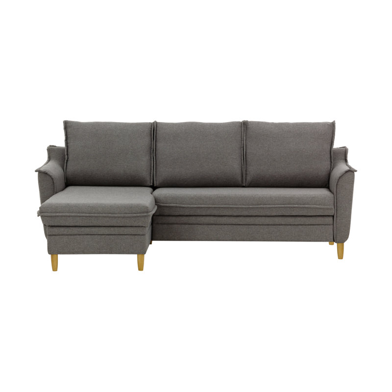 Benny 4 Seater Sofa Bed, Left Hand Facing, Dark Grey