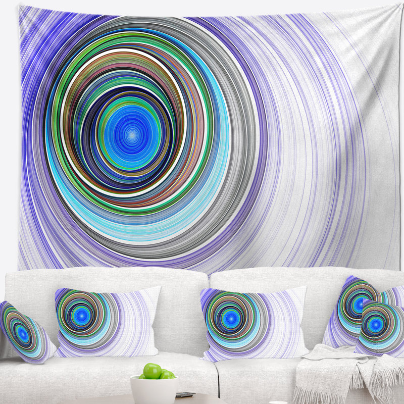 Tapisserie endless tunnel purple ripples Abstract, H 32 po x l 39 po