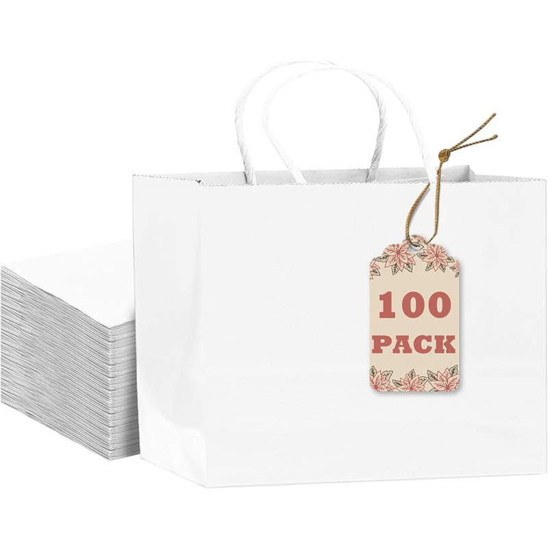 Grand sac-cadeau avec poignées 100PCS