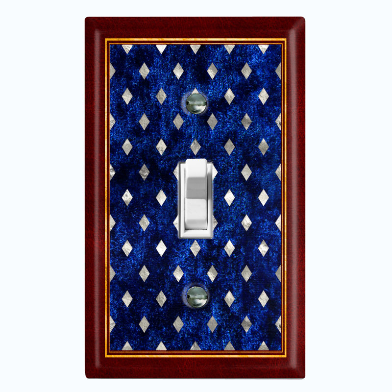 Plaque murale berçante à motif de fleurs avec 1 diamant