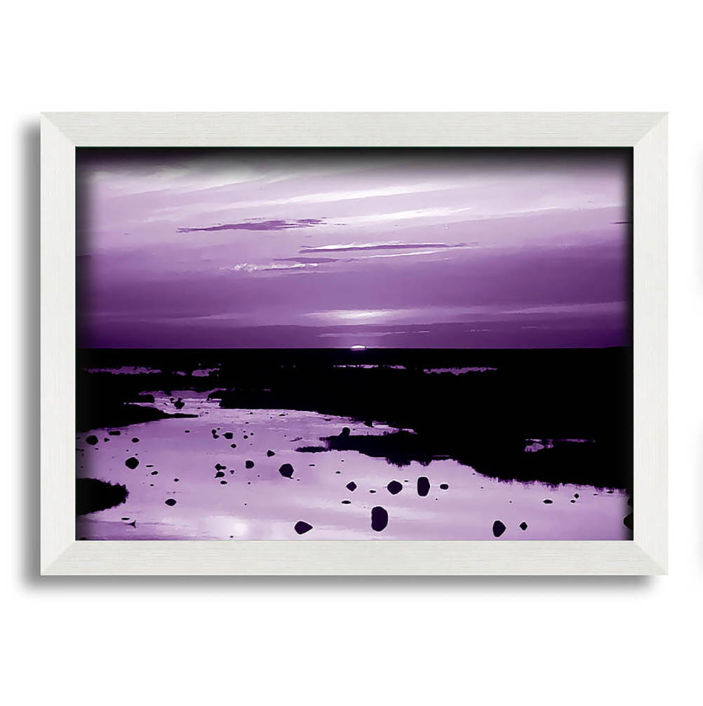 Gerahmtes Leinwandbild Purple Ocean Surprise