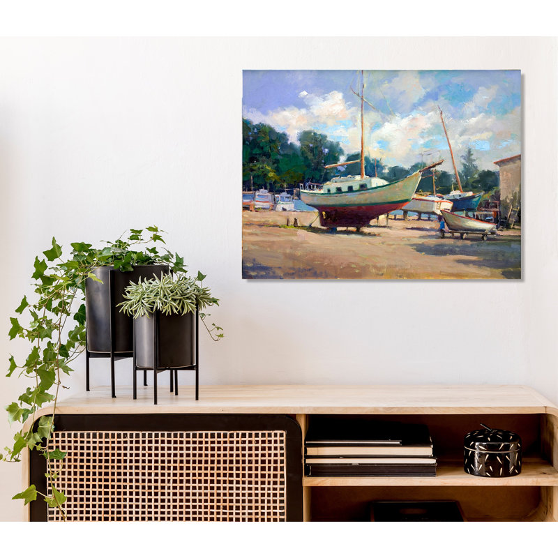 Dry Dock - reproduction d'art sur toile, H 26 po x l 32 po x P 3 po