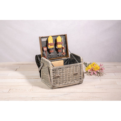 Ensemble de pique-nique pour le vin et le fromage avec ensemble de repas pour 2 personnes Kabrio