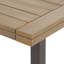 Outdoor Acacia Wood Dining Table with Rustic Metal Frame-234572304-234572305