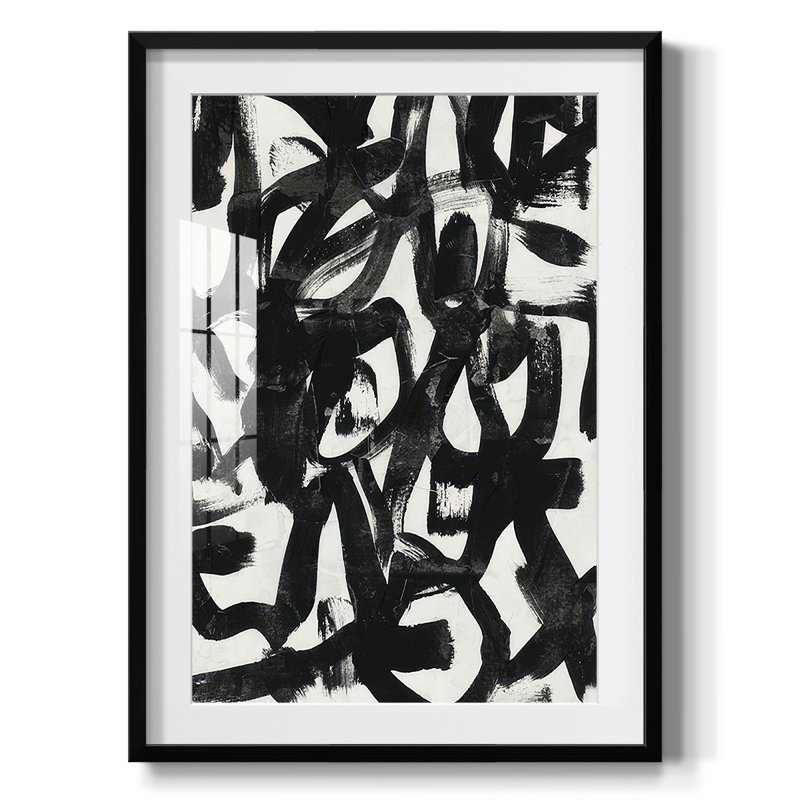 Graffiti Tangle II -Framed Print, 28.5" H x 20.5" W, Black