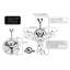 16" Bianca Direcional 3 Blade Ceiling Fan-450705417-450705411-450705418