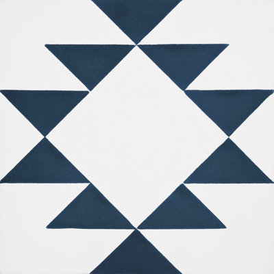 Rissani 8" x 8" Cement Patterned Wall & Floor Tile
