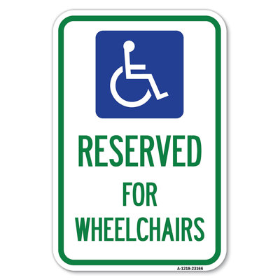Reserved For Wheelchairs With Graphic/23166