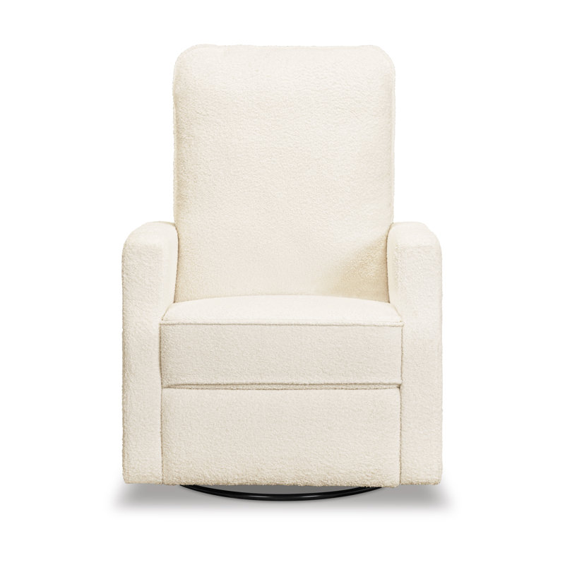 Lucas Pillowback Swivel Recliner, Cozy Cream