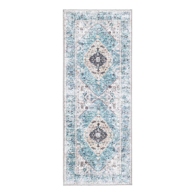 Olf Washable Oriental Indoor Rug, Runner 2' x 5'