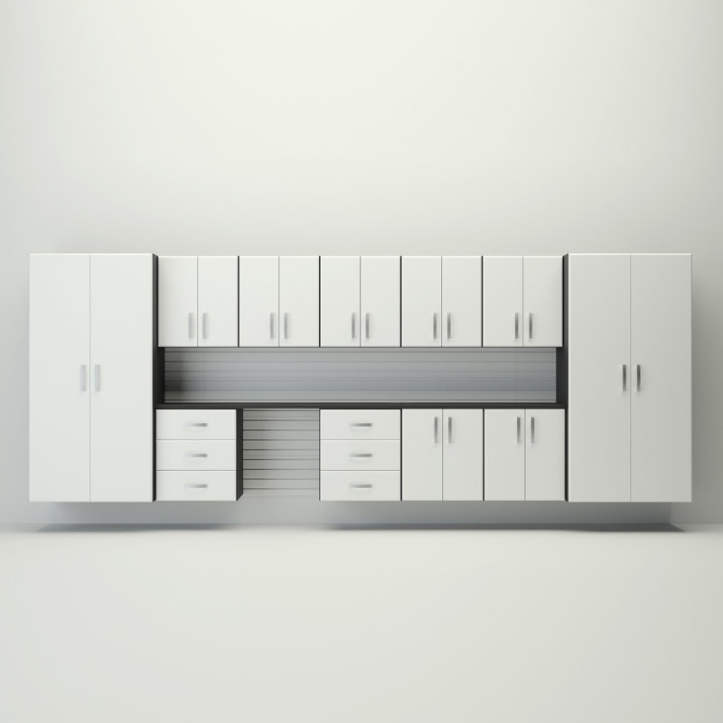 Ensemble d'armoires de rangement Jumbo, Blanc