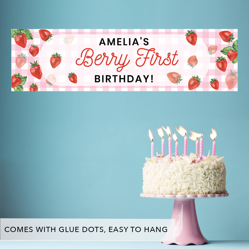 Bannière d'anniversaire en papier