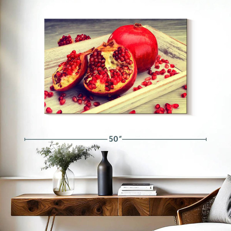 Yarlin Ripe Pomegranate, 26" H x 39" W