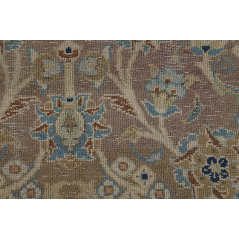 Tapis vert floral 6 x 10