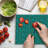 Ambesonne Birds Cutting Board Large Size Tiny Bird Foot Prints Multicolor