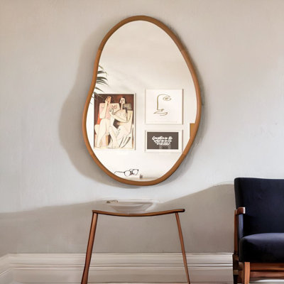 Merrillville Solid Wood Wall Mirror
