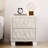 Elegant Velvet Nightstand With 2 Drawers And Crystal Handle, Storage Bedside Table With Button-Tufted-599408757