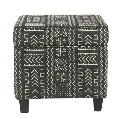 Repose-pieds carré avec rangement 17,5 "Asha