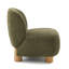 Chaise d'appoint rembourrée Boucle, vert olive-774728345