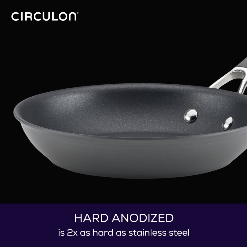Circulon Radiance Hard Anodized Nonstick Frying Pans / Skillet Set, 8.5 Inch and 10 Inch