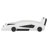 Race Car-Shaped Platform Bed with Rolling Wheels and Sleek Design-2085801095