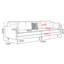 Coussin beige modulaire en similicuir-217144616-217144623