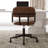 Mid Century Home Office Desk Chair with Padded Arms-1884854794