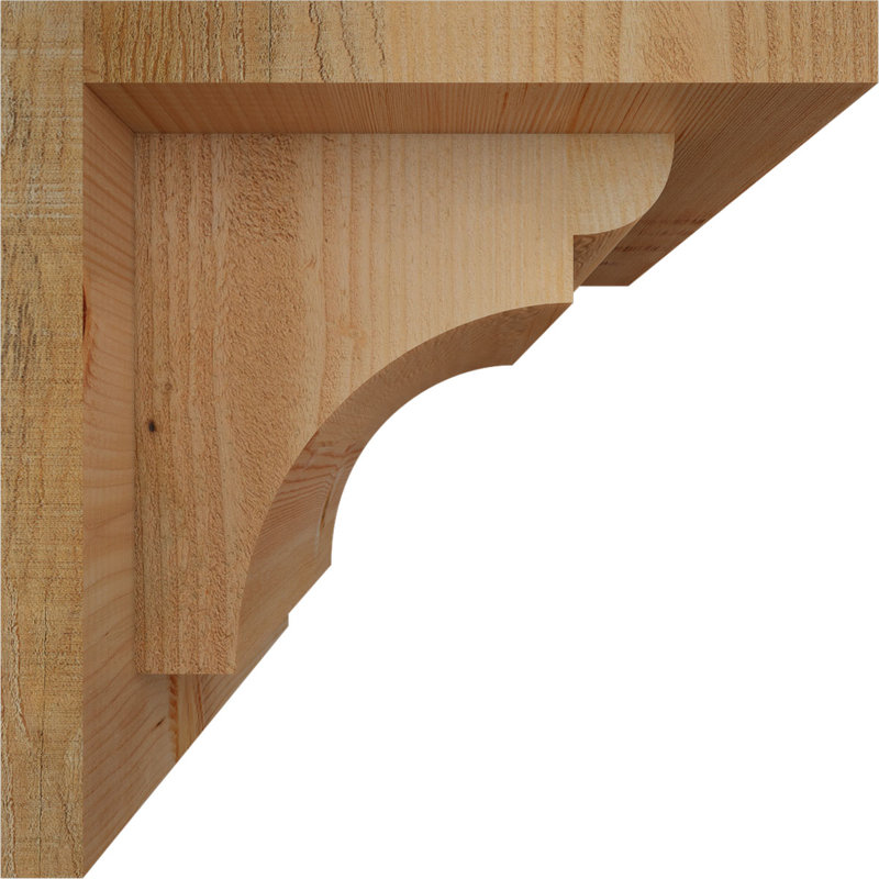 Yorkshire Yorktown avec plaque arrière, H 8 po x l 8 po x P 8 po, Sapin de Douglas, Sciage brut
