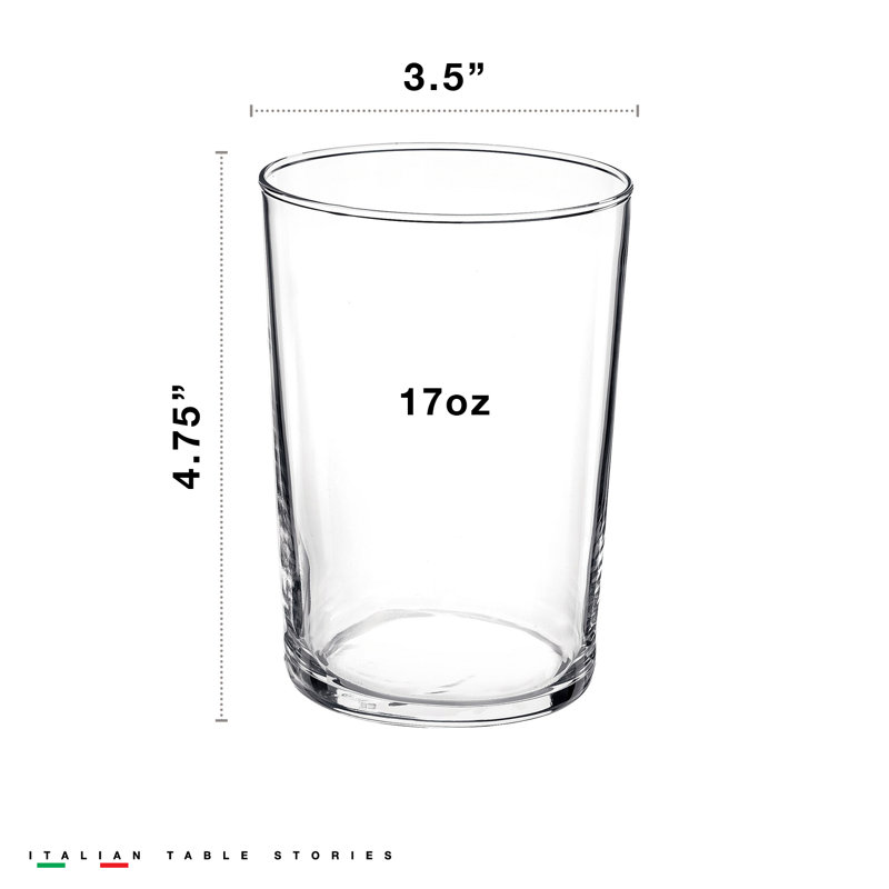 Bodega 17 oz. Maxi Drinking Glasses