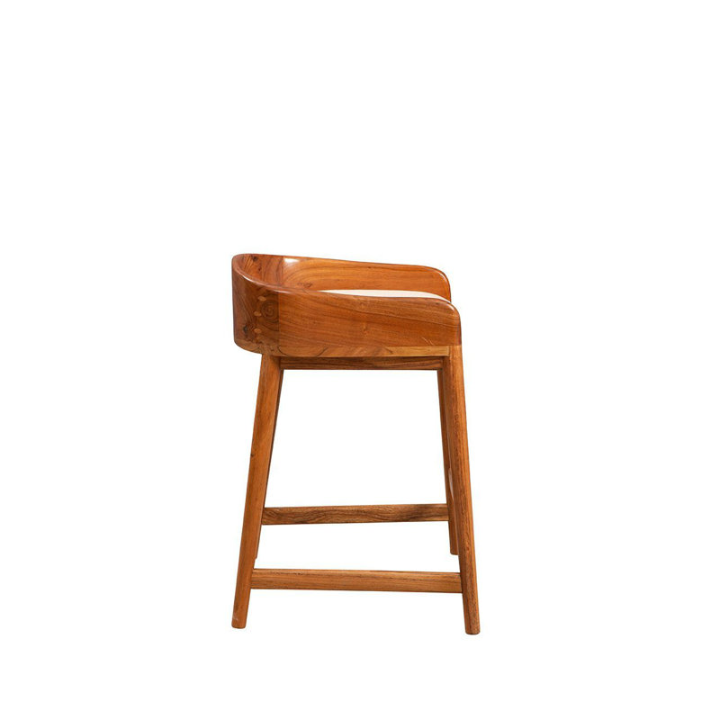 Saddle 34" Tall Counter Stool, Brown