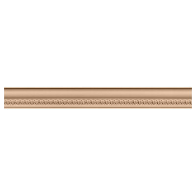 3 5/8"H x 3 1/2"P x 5"F x 94 1/2"L Lanarkshire Carved Wood Crown Moulding, Alder