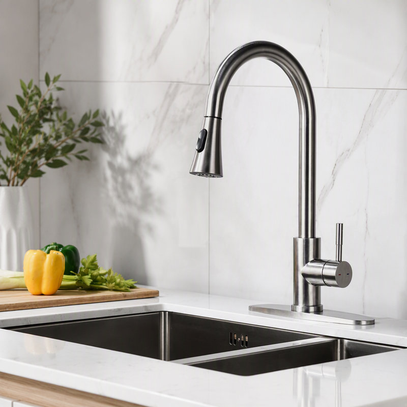 Kitchen Faucet With Pull Out Spraye