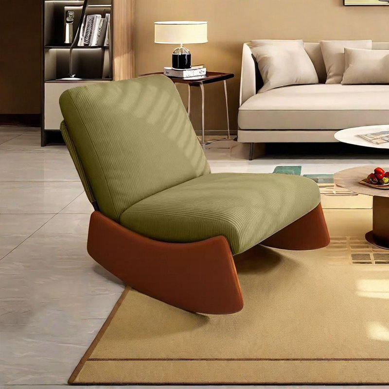 Chaise berçante simple de style européen, Vert